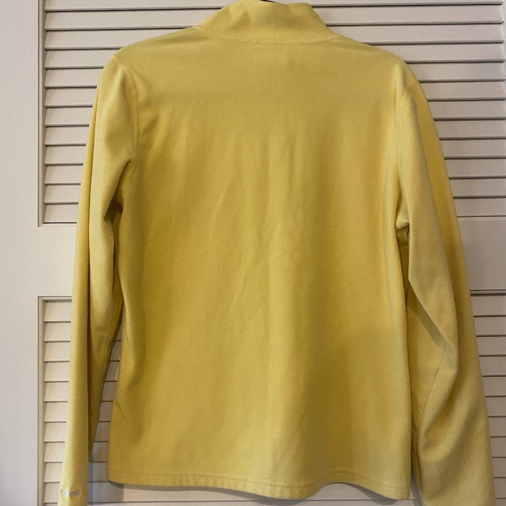 Women's Bright Yellow North Face Lightweight Fleece ¼ Zip - Picture 2 of 4